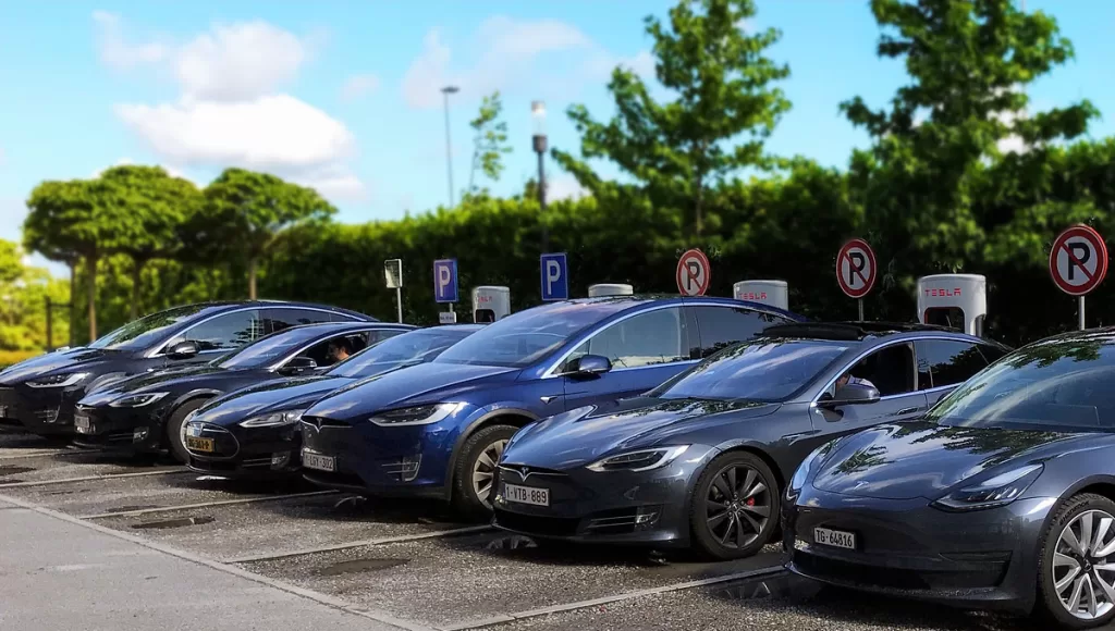 Used Tesla car