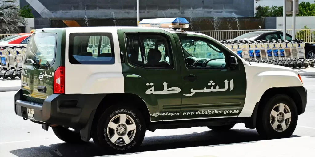 Police car of Dubai