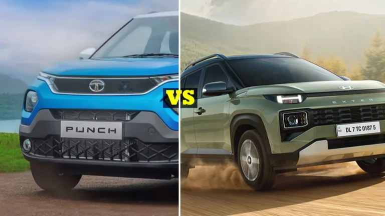 Hyundai Exter vs Tata Punch