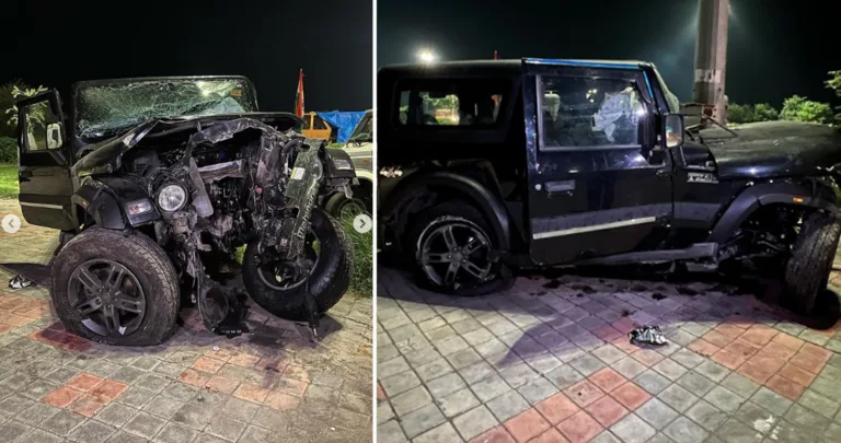 Mahindra Thar Driver Dies in Expressway Crash