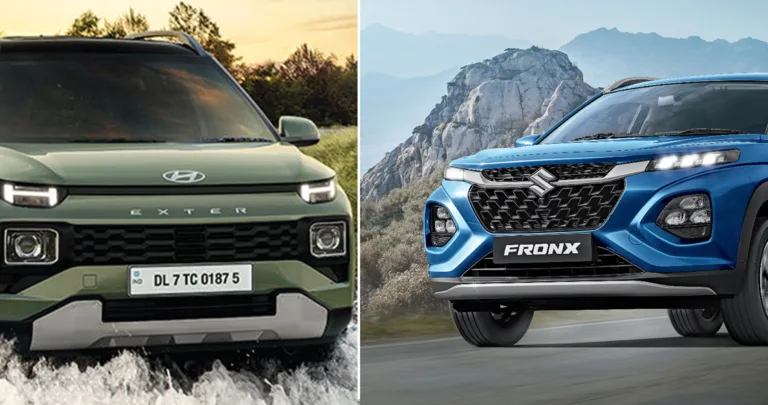 Maruti Suzuki Fronx CNG vs Hyundai Exter CNG