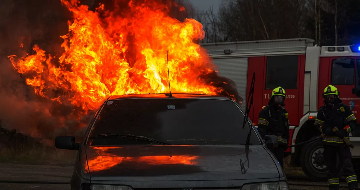 Why does a car catch fire