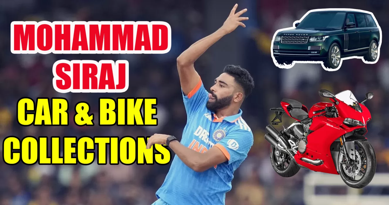 Cricketer Mohammad Siraj Car and Bike Collections
