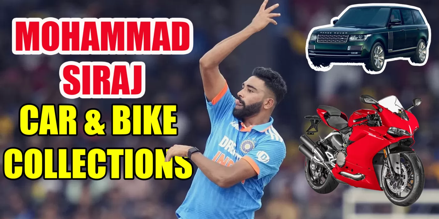 Cricketer Mohammad Siraj Car and Bike Collections