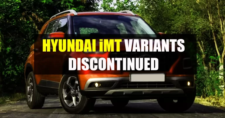 Hyundai Venue iMT Variants Discontinued