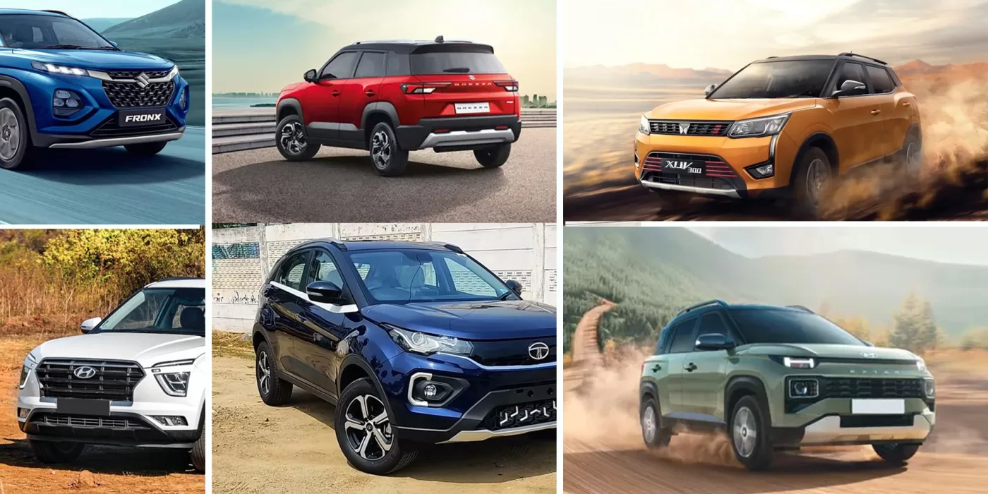 Top Selling Compact SUVs in India