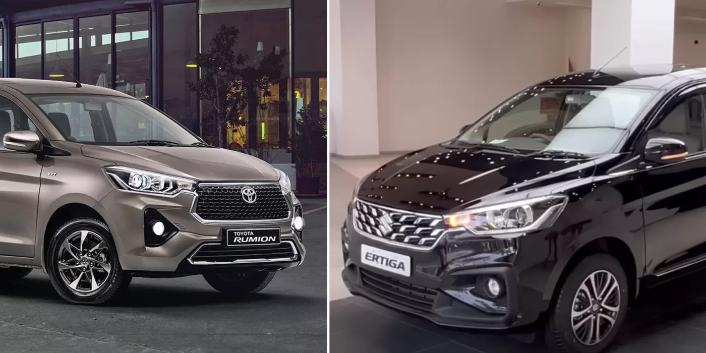 Toyota Rumion vs Maruti Suzuki Ertiga