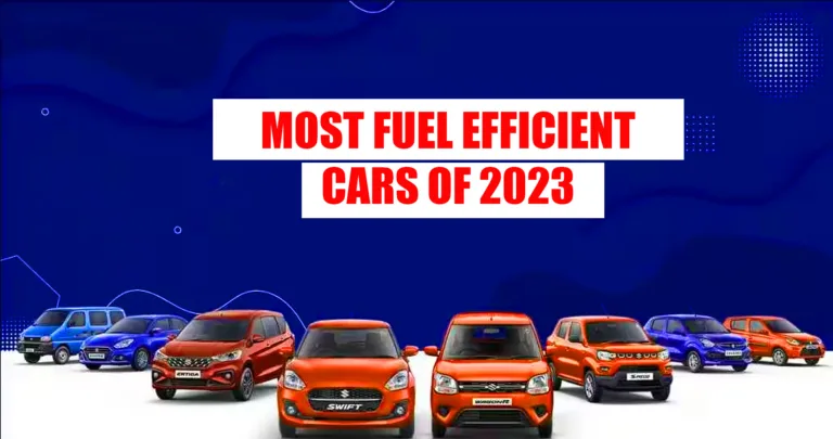 Most fuel efficient cars in India of 2023