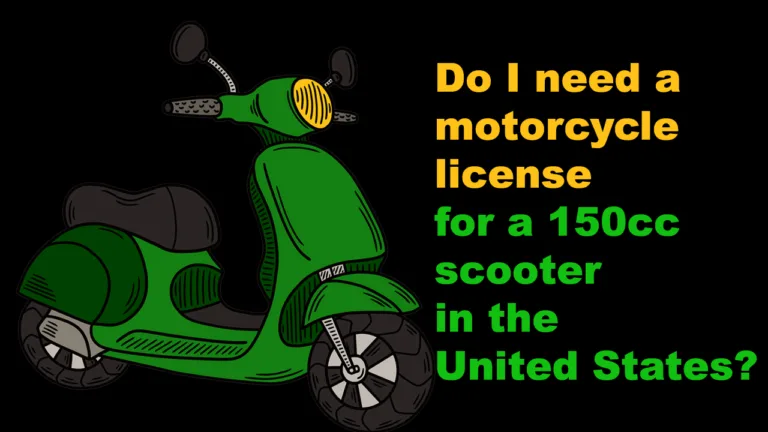 motorcycle license for a 150cc scooter