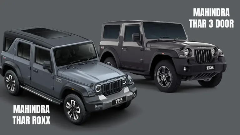 Mahindra Thar Roxx vs Mahindra Thar 3-Door