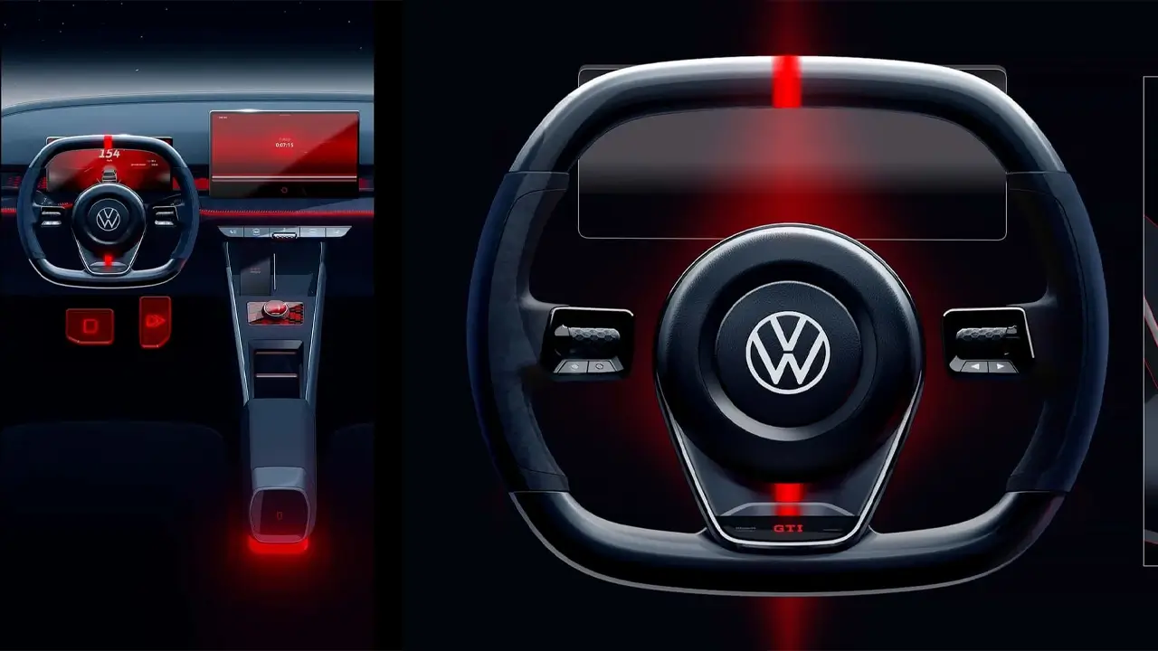 Volkswagen Electric GTI Interior and Steering