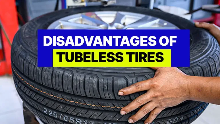 disadvantages of tubeless tires
