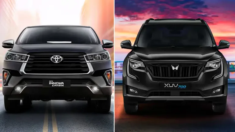 Toyota Innova Crysta vs Mahindra XUV700