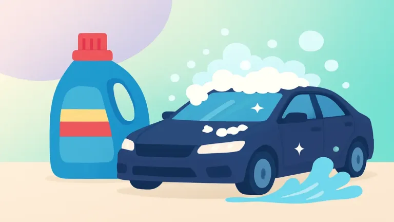 Is it ok to use laundry detergent to wash car
