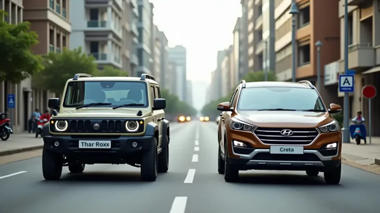 Mahindra Thar Roxx vs Hyundai Creta