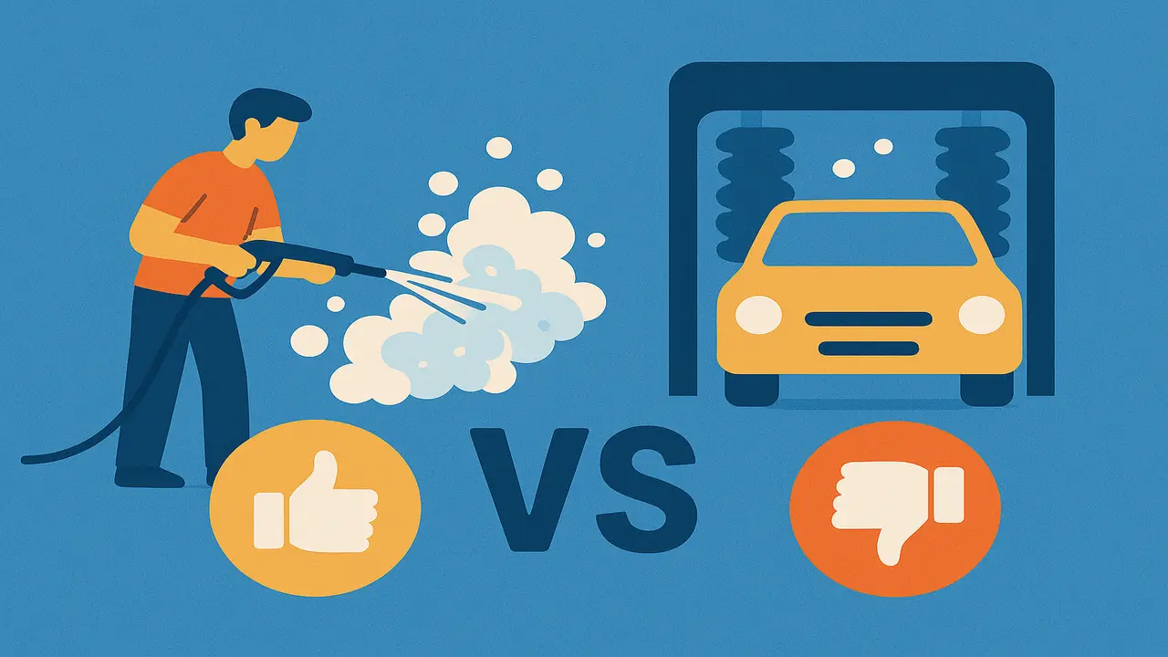 Self services vs. Automated car wash Pros and Cons